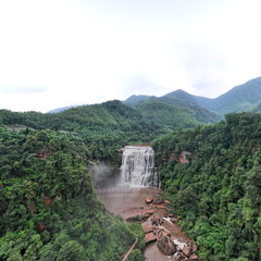 贵州遵义赤水丹霞大瀑布航拍VR全景